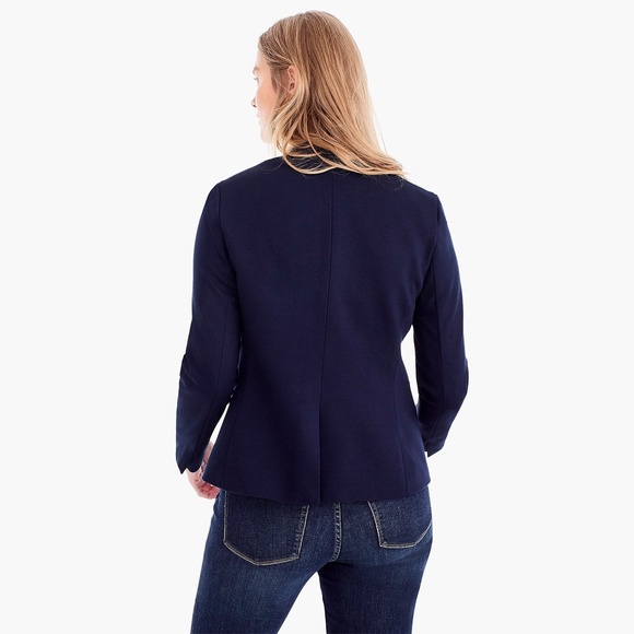 New JCREW Going-Out Blazer in Stretch Twill - Navy - Picture 4 of 6